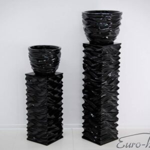 EUH Donica 2081/3-2081/2 fekete színű tartóoszlop kaspóhoz