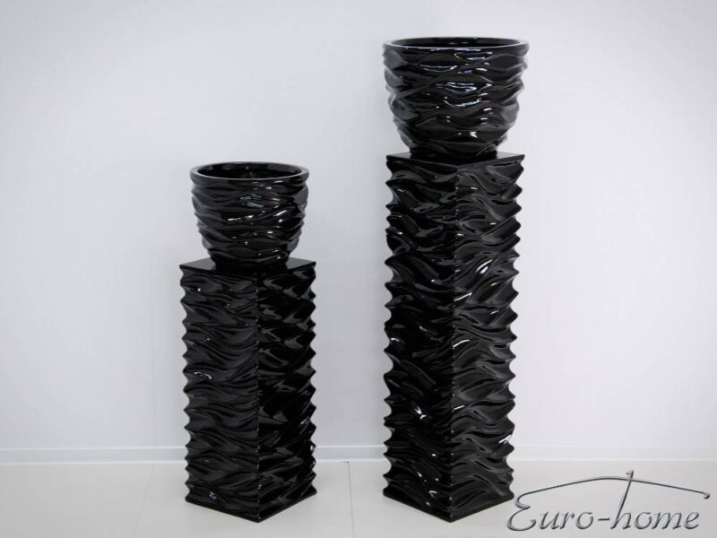 EUH Donica 2081/3-2081/2 fekete színű tartóoszlop kaspóhoz