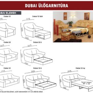 Kárpit Design - Dubai ülőgarnitúra
