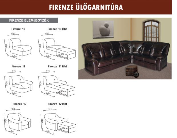 Kárpit Design - Firenze ülőgarnitúra