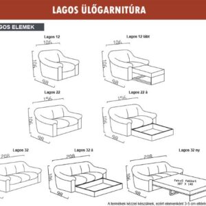 Kárpit Design - Lagos ülőgarnitúra