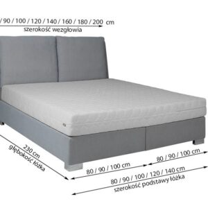 New Elegance - Kontynentalne 505 boxspring franciaágy