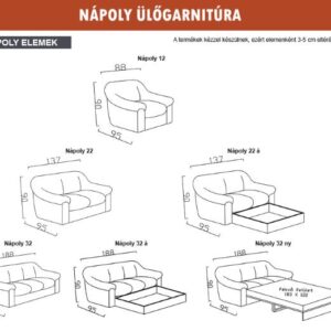 Kárpit Design - Napoly ülőgarnitúra