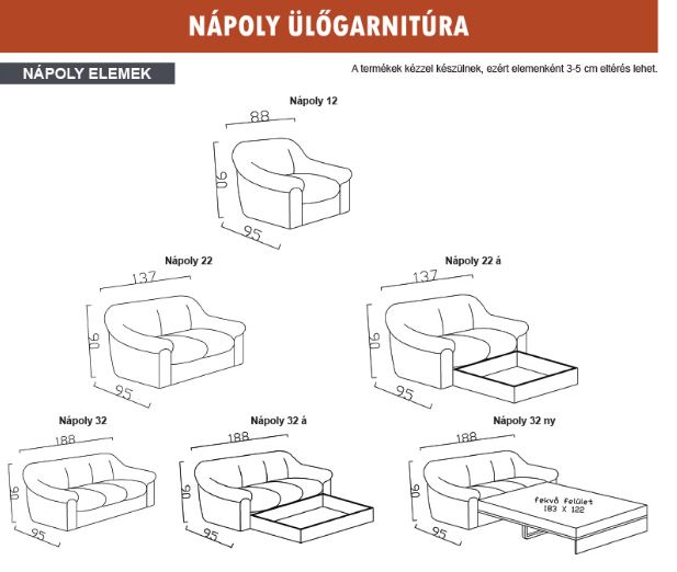 Kárpit Design - Napoly ülőgarnitúra
