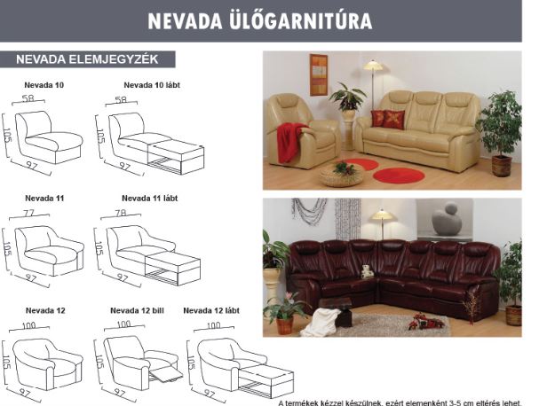 Kárpit Design - Nevada ülőgarnitúra