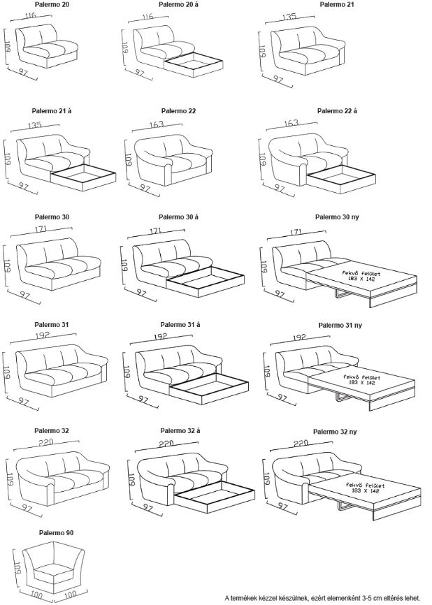 Kárpit Design - Palermo ülőgarnitúra