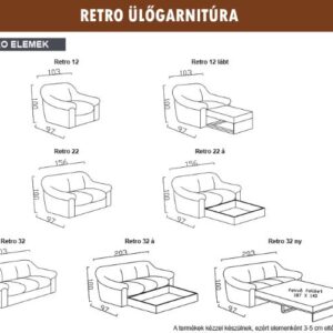 Kárpit Design - Retro ülőgarnitúra