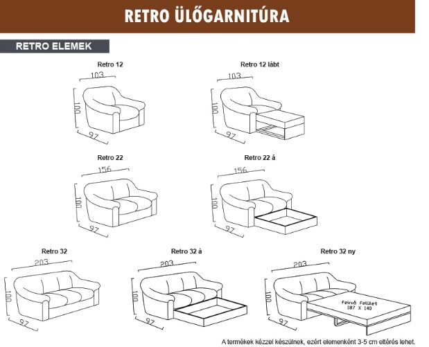 Kárpit Design - Retro ülőgarnitúra