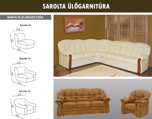 Kárpit Design - Sarolta sarok ülőgarnitúra