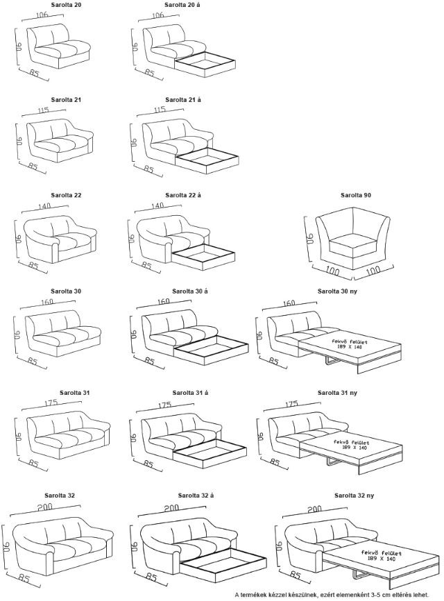Kárpit Design - Sarolta sarok ülőgarnitúra