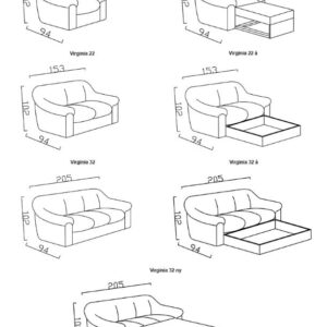 Kárpit Design - Virginia ülőgarnitúra