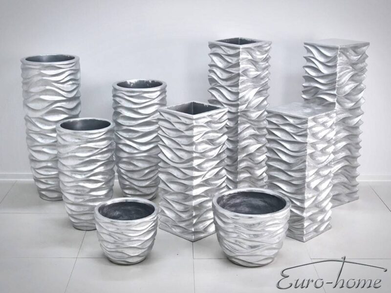 donice_srebrne_6.jpg EUH Donica 2081/3-2081/2 ezüst színű tartóoszlop kaspóhoz