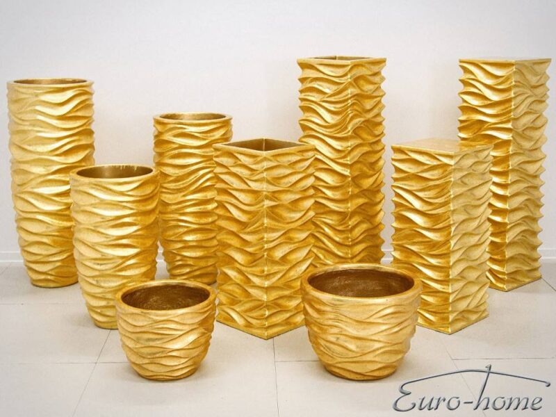 EUH - Donica 2027/2-2027/1 arany színű kaspó