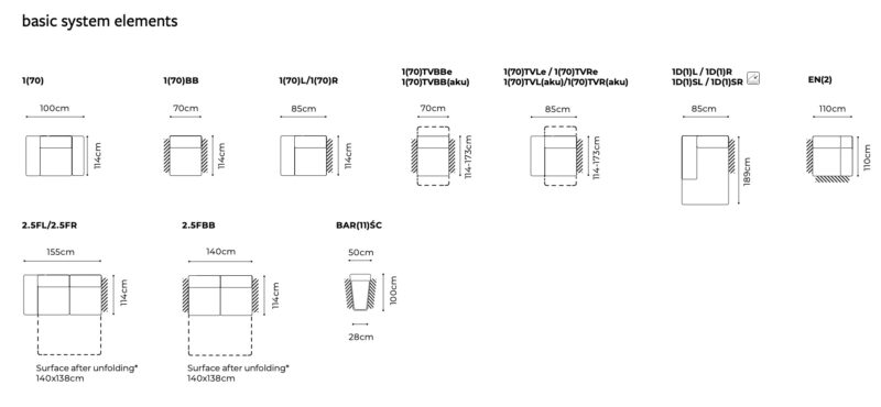 Gala Collezione - Cantata moduláris ülőgarnitúra