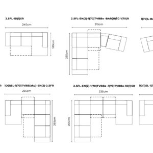 Gala Collezione - Cantata moduláris ülőgarnitúra