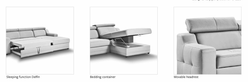 Gala Collezione - Lotos sarok ülőgarnitúra