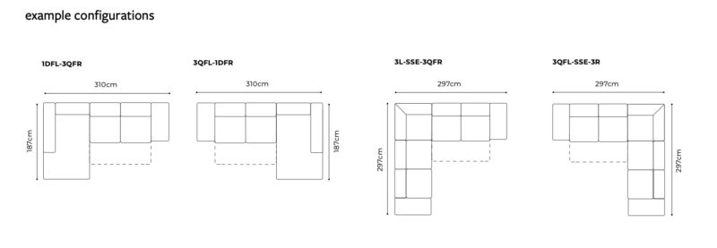 Gala - Luciano moduláris ülőgarnitúra
