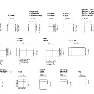 Gala Collezione - Massimo sarok ülőgarnitúra