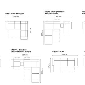 Gala Collezione - Massimo sarok ülőgarnitúra