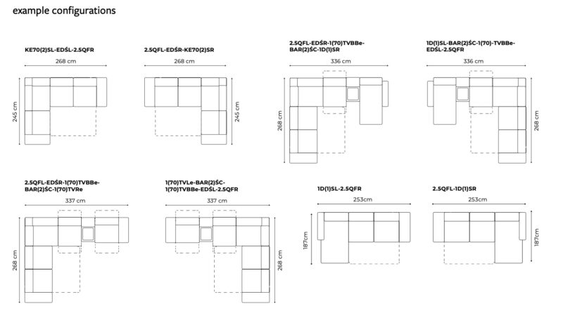 Gala Collezione - Massimo sarok ülőgarnitúra