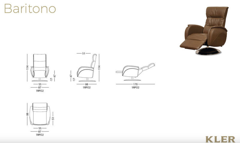 KLER - Baritono relax fotel