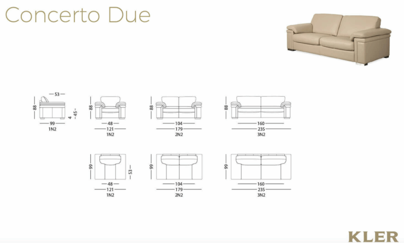 KLER - Concerto ülőgarnitúra
