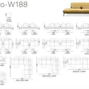 KLER - Libretto sarok ülőgarnitúra
