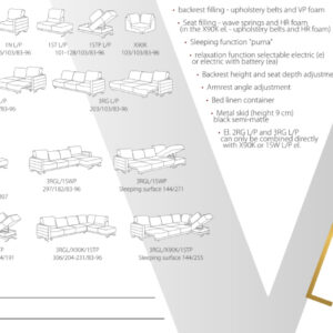 Vero - Ibisco sarok ülőgarnitúra