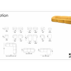 KLER - Emotion sarok ülőgarnitúra