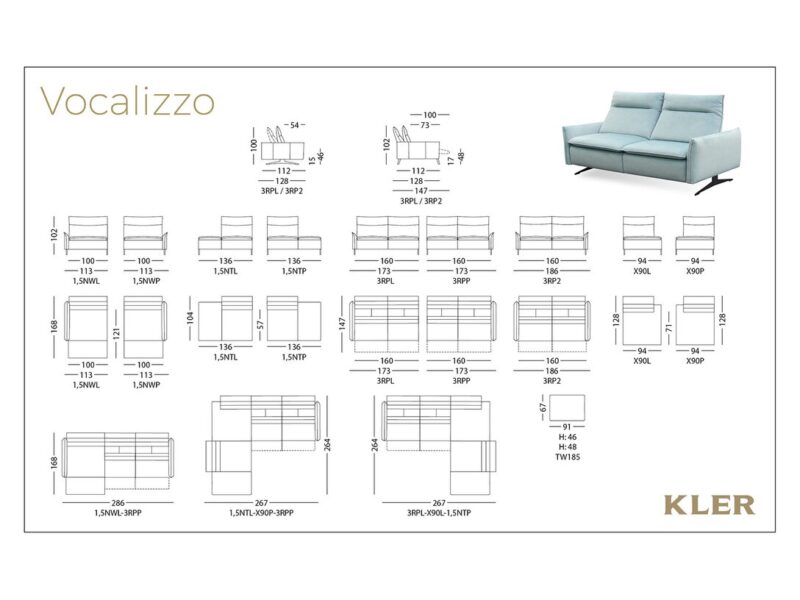 KLER - Vocalizzo ülőgarnitúra