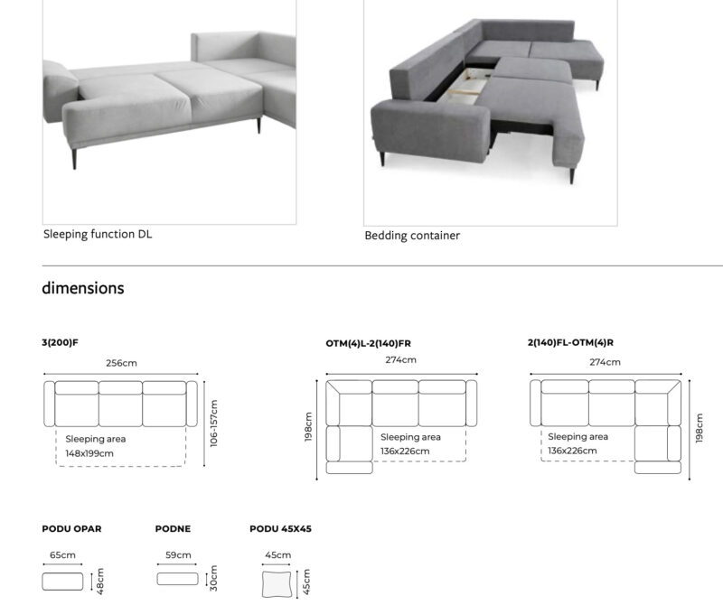 Gala Collezione - Golf sarok ülőgarnitúra