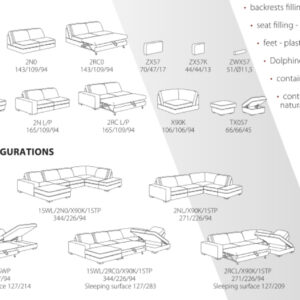 Vero - Calluna moduláris ülőgarnitúra