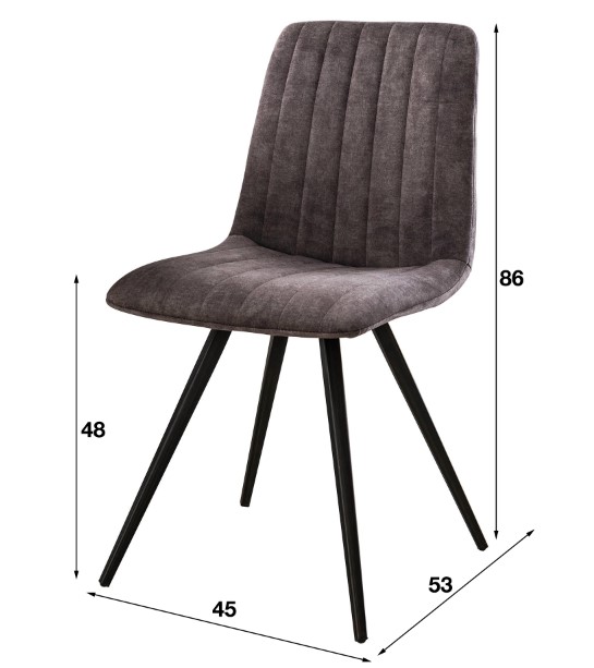 4510-meret KIÁRUSÍTÁS-Modern étkezőszék Velvet szövettel