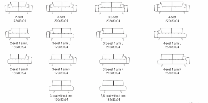 Passe Partout - Gianni moduláris ülőgarnitúra