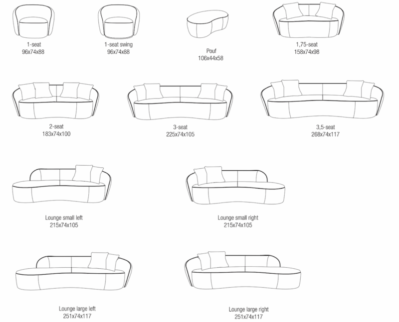 Passe Partout - Mogador moduláris ülőgarnitúra