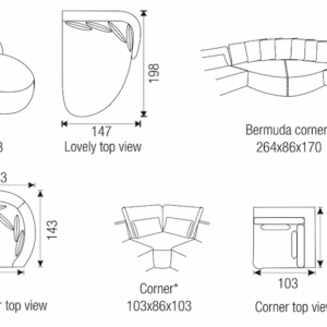 Passe Partout - Mostera moduláris ülőgarnitúra