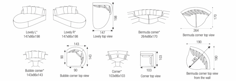 Passe Partout - Mostera moduláris ülőgarnitúra
