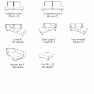 Passe Partout - Zania moduláris ülőgarnitúra