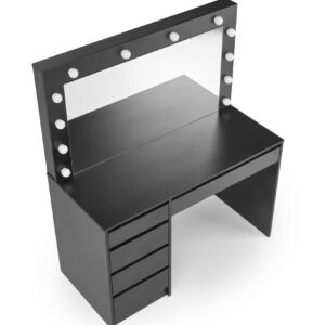 Hal – Hollywood XL fésülködőasztal/íróasztal világítással