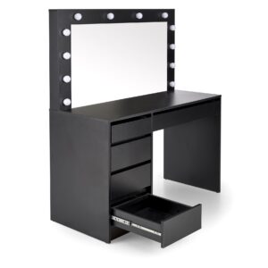 Hal – Hollywood XL fésülködőasztal/íróasztal világítással