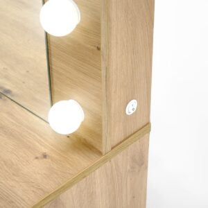 Hal – Hollywood XL fésülködőasztal/íróasztal világítással