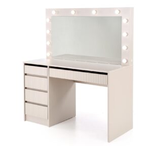 Hal – Hollywood XL fésülködőasztal/íróasztal világítással