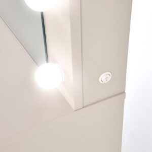 Hal – Hollywood XL fésülködőasztal/íróasztal világítással