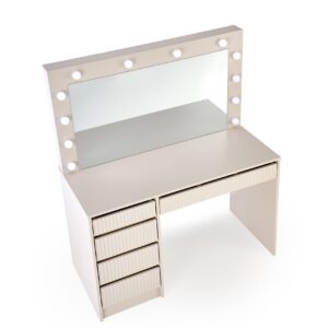 Hal – Hollywood XL fésülködőasztal/íróasztal világítással