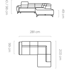 WER - Atlanta sarok ülőgarnitúra