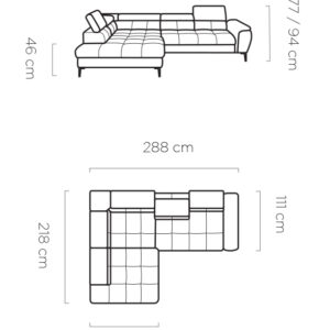 WER - Denver sarok ülőgarnitúra