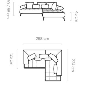 WER - Seledo sarok ülőgarnitúra