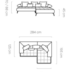 WER - Seledo sarok ülőgarnitúra