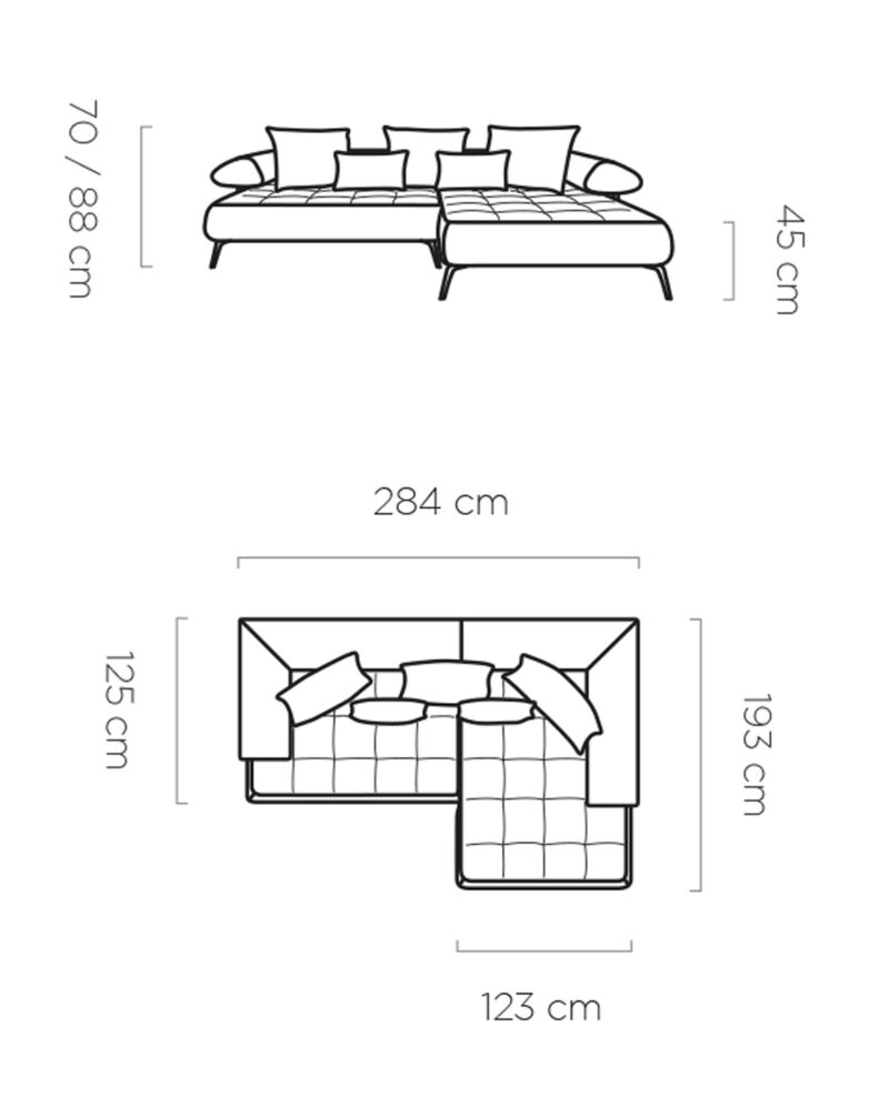 WER - Seledo sarok ülőgarnitúra