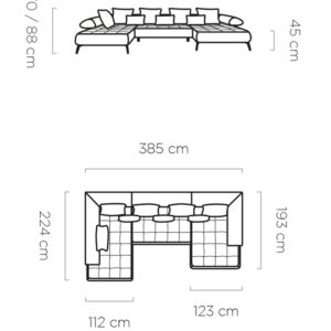 WER - Seledo sarok ülőgarnitúra